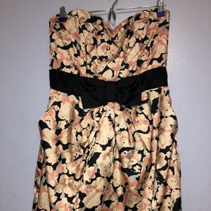 Strapless mini dress